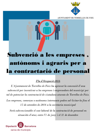 suvenció pla ocupacional 2016